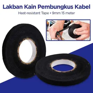 Lakban Kain Pembungkus Kabel Tape Heat-resistant 9mm 15M-TF12
