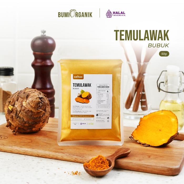 Gambar TEMULAWAK BUBUK 50G - BUMI ORGANIK dari Bumi Organik_NEW Kota Bogor Tokopedia