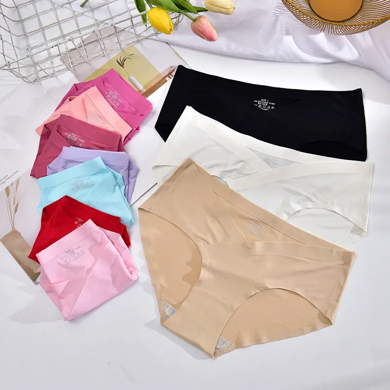 Lady.luxee CD363 Celana Dalam Hamil Seamless CD Katun Wanita Rendah Pinggang Sutra Bumil Sepinggul Cewek