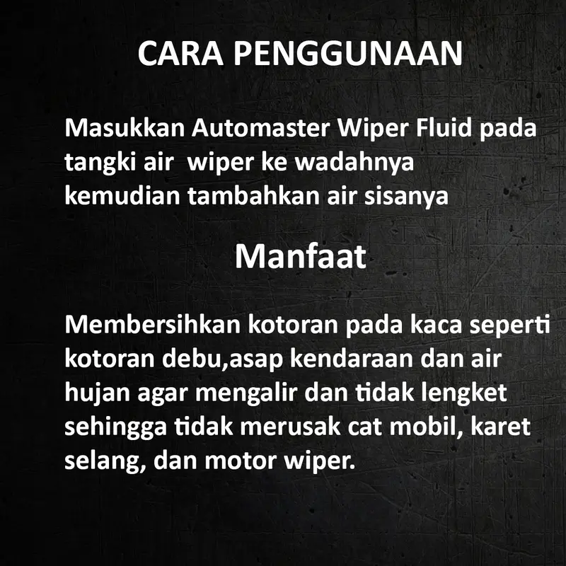 Wiper Fluid 60ml - Automaster 1
