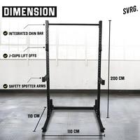Gambar SVRG Half Rack 50Mm - Gym Fitness Power Half Rack dari SVRG Store Kota Tangerang 4 Tokopedia