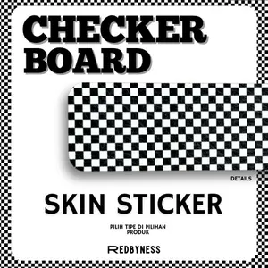 Redbyness|Skin Sticker Checkerboard Stiker Kain