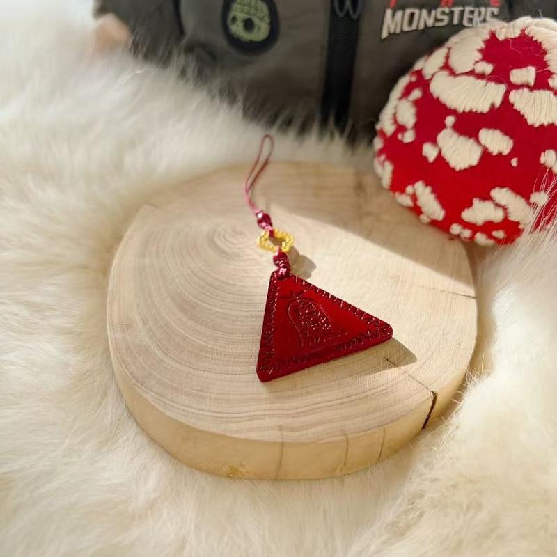 Cinnabar Tai Sui Amulet Phone Charm 0