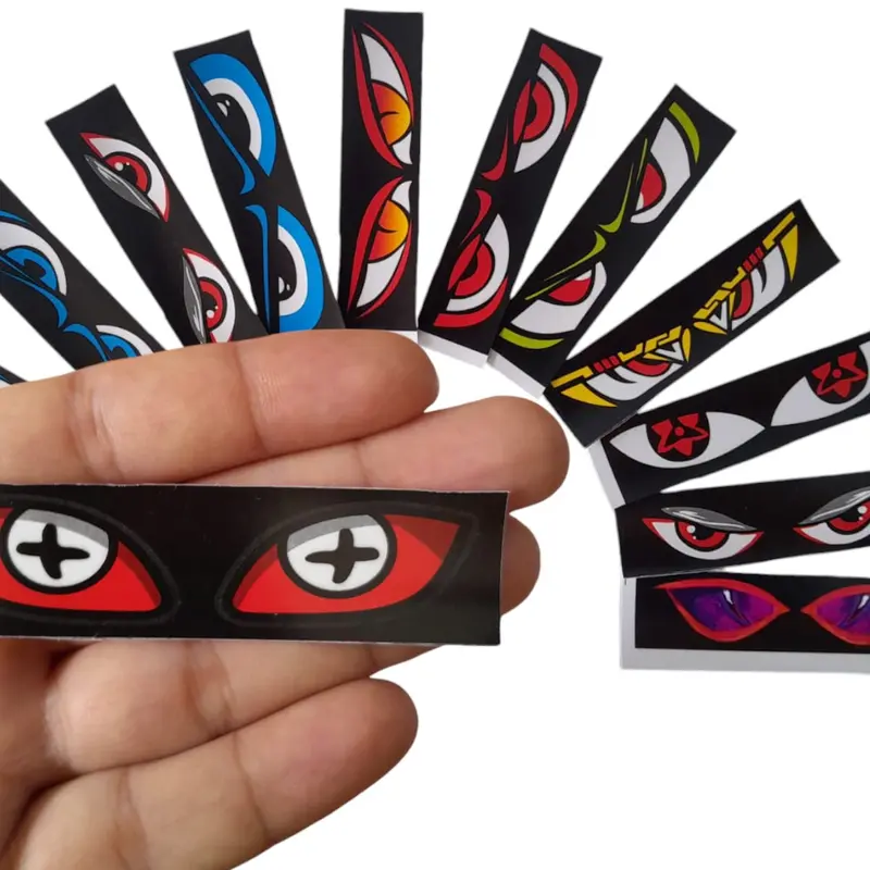 15pcs Stiker Strobo Mata | Stiker Mata Miniatur Bus Tololet Basuri | Stiker Bus Jetbus| Stiker Logo e-sport 0