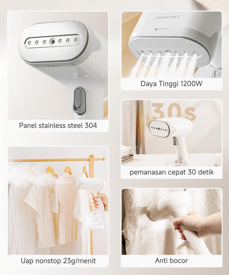 Product Introduction of 【HOT DEALS】(COD) Simplus Setrika Uap Genggam Kapasitas Besar 280ml Daya 1200W Pemanasan 30 detik GTJH019 3