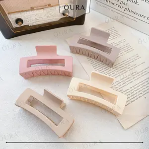 Jepitan Rambut Korea Dewasa 9 CM Warna DOFF Jepit Salon Model Kotak Jedai Korea Aesthetic