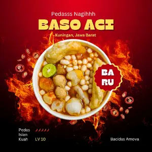Baso Aci Arpa Food - Sajian Boci Instan - Pedas Makanan