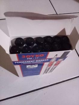Product Review of JOYKO PERMANENT MARKER ROUND TIP BLACK BLUE RED / SPIDOL PERMANEN JOYKO PENANDA HITAM BIRU MERAH PM-17 PM-18 PM-19 [12PCS] Stationery from J**y S**r 2