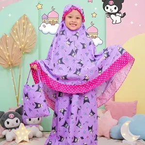 MUKENA TAS RANSEL ANAK KARAKTER BALERINA CAPPUCINA / MUKENA LABUBU , KUROMI / MUKENA ANAK MURAH BAGUS / MUKENA USIA 2-7th