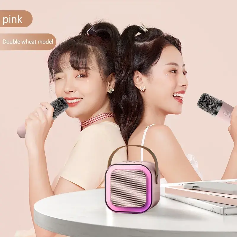 MINI KARAOKE BLUETOOTH SPEAKER【COD】K12 [SPEAKER LAMPU  + MIC ],  K1 [SPEAKER + MIC ] ,K52 [SPEAKER LAMPU 360 +MIC] 6