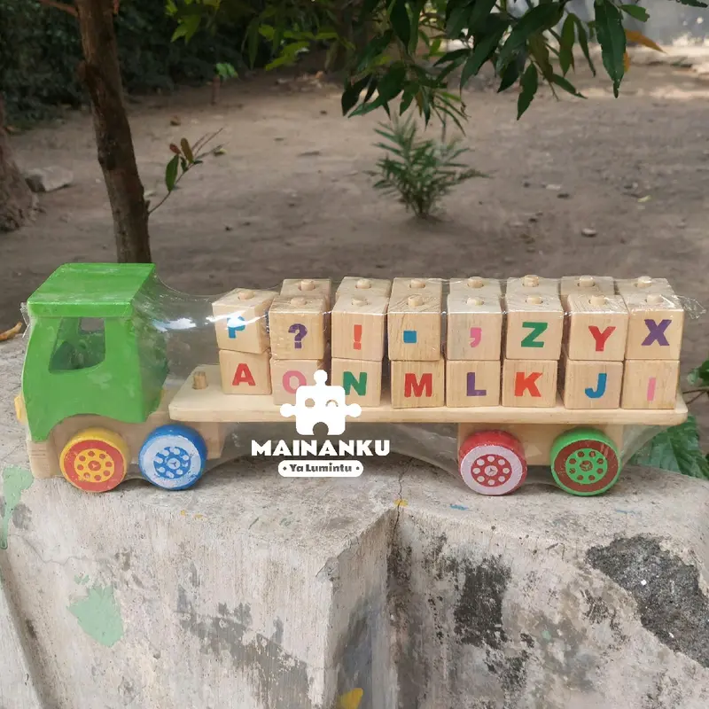 Mainan Edukasi Anak Truk Huruf Abjad Toys Alat 2