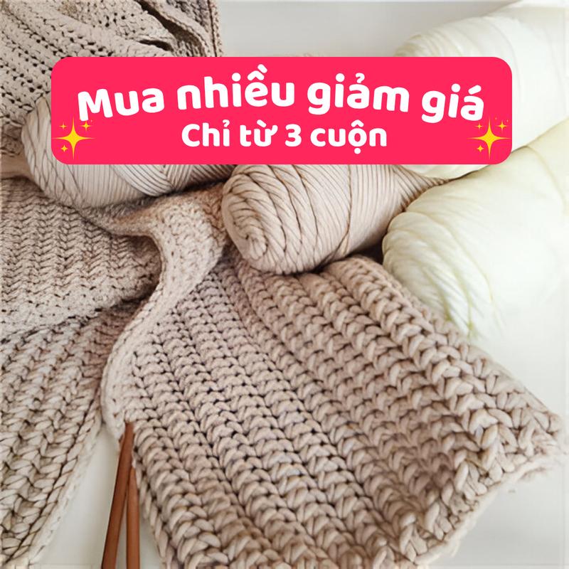   Bông bán Len  Len Cotton Love 100 gram chuyên làm khăn áo nhiều màu crochet noel khăn len sợi 3.0mm se 8 sợi kim móc 4.0 - 5.0mm kim đan 6.0mm thích hợp móc thú bông khăn mũ áo 
