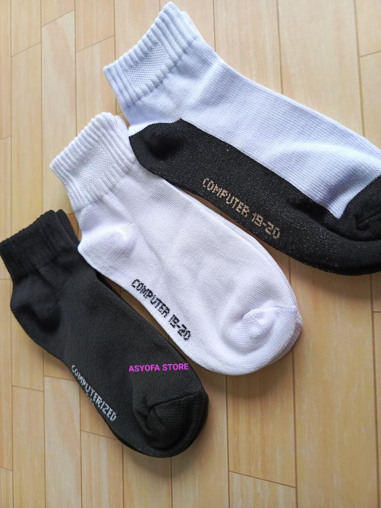 Product Introduction of ISI 6 PASANG KAOS KAKI PUTIH TELAPAK HITAM POLOS UKURAN ANAK SD/KAOS KAKI PENDEK COWOK DAN CEWEK UNTUK ANAK SD/KAOS KAKI ANAK SD UKURAN DI ATAS MATA KAKI Fashion 11