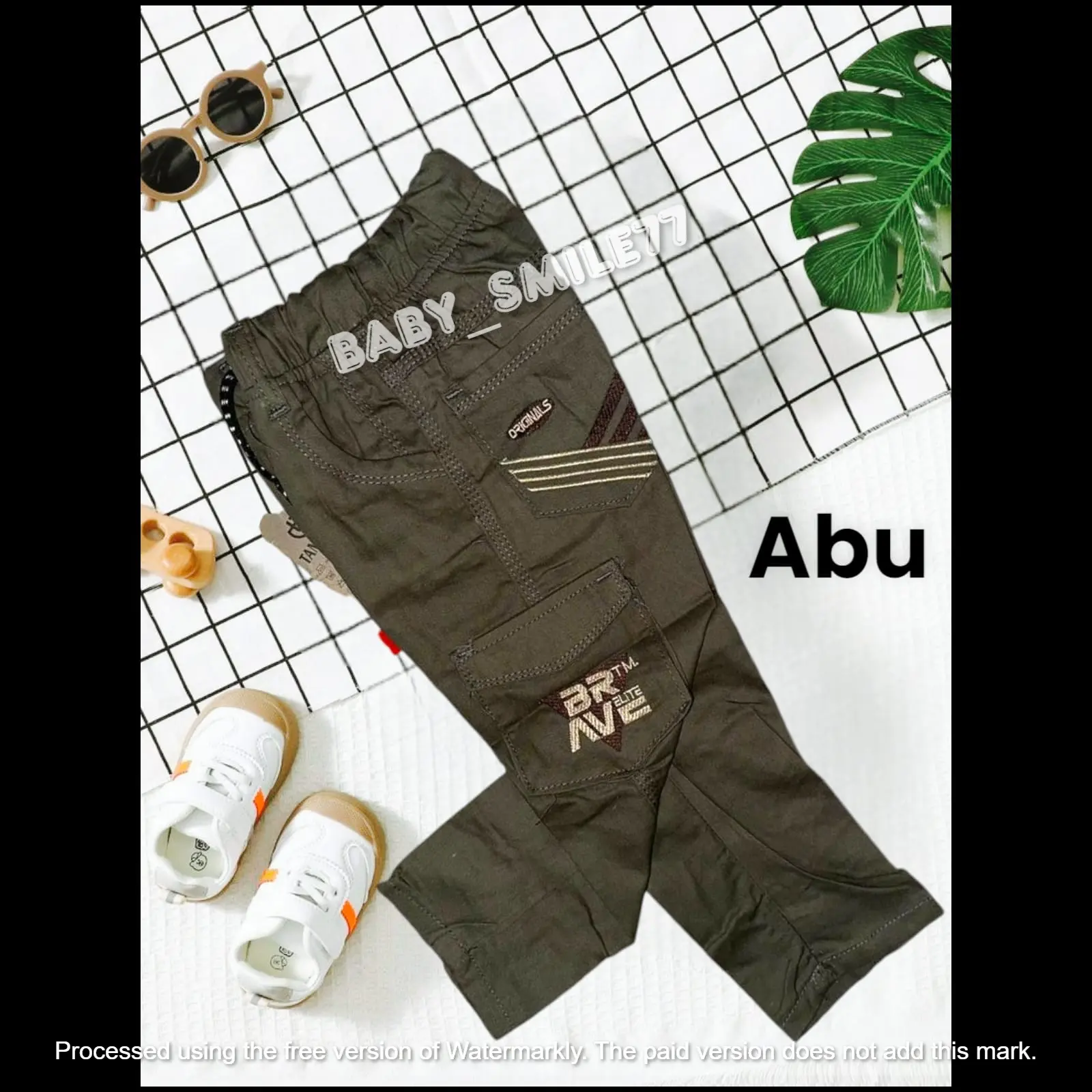Celana Katun Cargo Panjang Anak Laki-laki Bahan Katun Desain Lucu Modies Untuk Usia Anak 1 Sampai 12 Tahun Pinggang Full Karet
