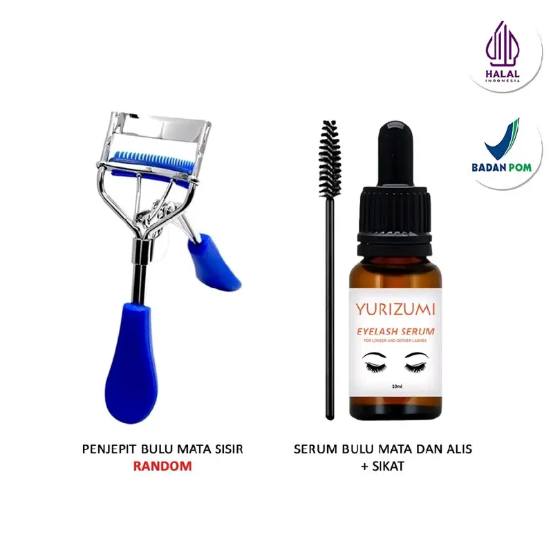BUNDLING - Lash & Brow Serum Penumbuh Alis Mata Dengan Penjepit Bulu Mata Sisir Eyelash Maskara Melentikkan Tahan Lama Penebal 0