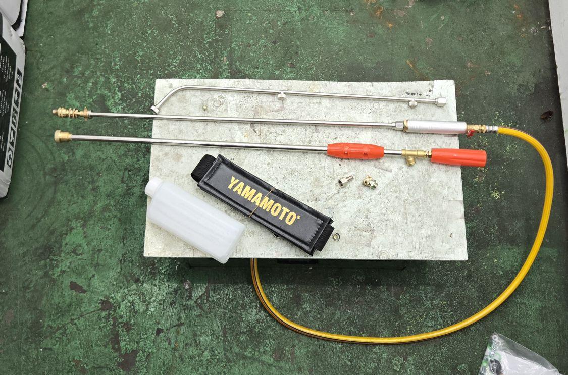 Yamamoto Gold Mesin Pertanian Knapsack Sprayer Gendong YMG-1098 Ukuran Tangki 20 Liter 2Tak 50cc 4 Tabung Air Chamber Turbo Merk Yamamoto Gold