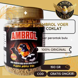 Ambrol Voer Coklat Perontok Bulu 145g Untuk Burung Murai Kacer Jaminan Ambrol Total