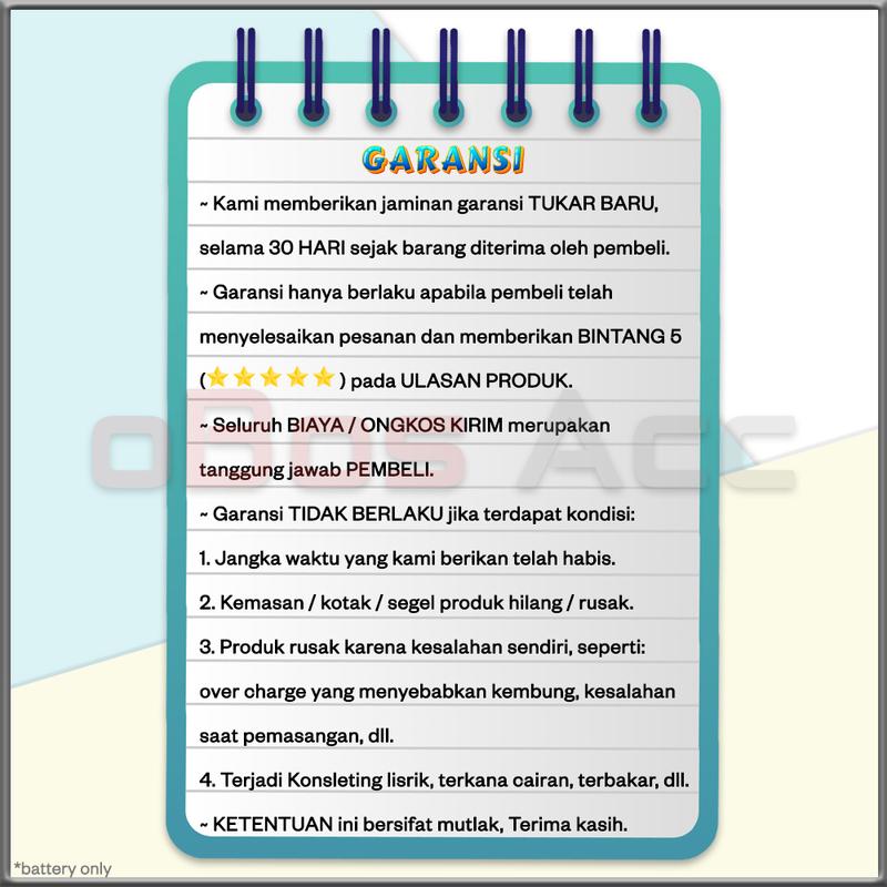 Baterai SS GALAXY ACE 3 / ACE 4 / GALAXY V / GALAXY V PLUS / STAR PRO DUOS / J1 MINI / Z2 EB-BG313BBE Battery Batre Batrai HP 7