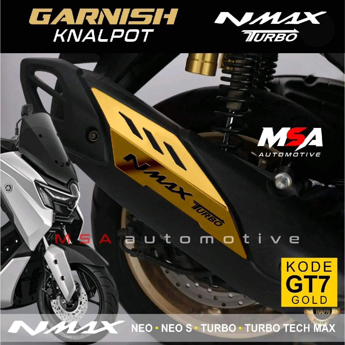 Garnish Cover Knalpot NMAX NEO - NMAX TURBO - NMAX NEO S - NMAX TURBO MAX