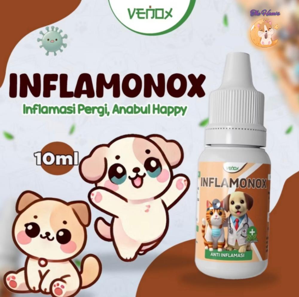 (The Ham's) INFLAMONOX - Obat Venox Anti Inflamasi Pereda Rasa Sakit Nyeri Akibat Radang Tenggorokan Sendi Jatuh Keseleo Pincang