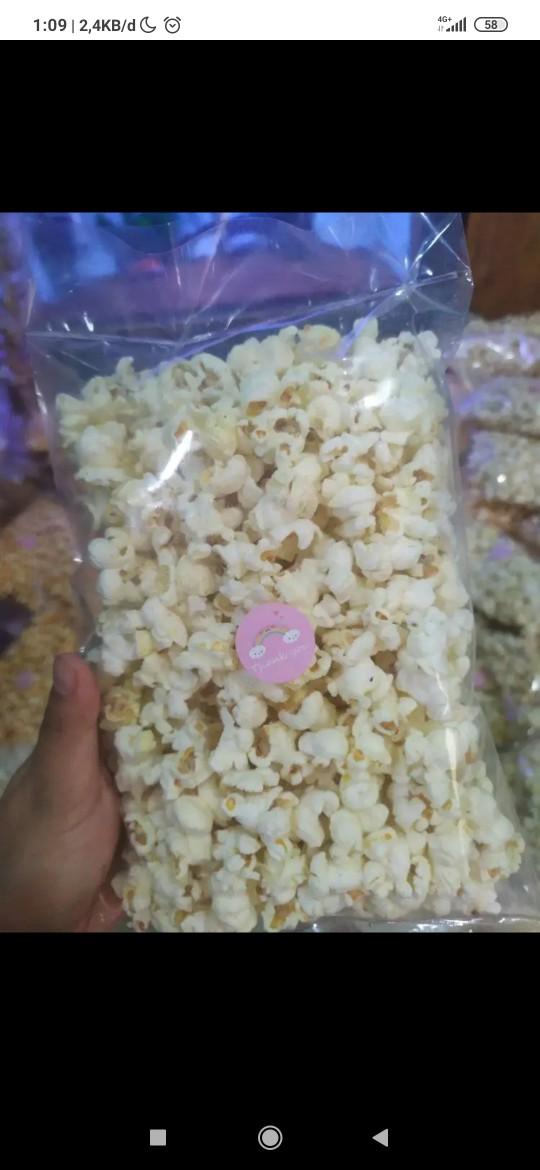 Pop corn aneka rasa Original,Balado dan cabe bubuk Popcorn