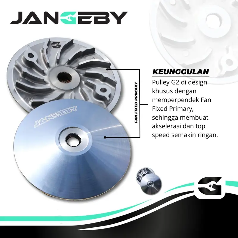 Pulley Custom Jangeby G2 Beat eSP Scoopy eSP Vario 110 eSP 1