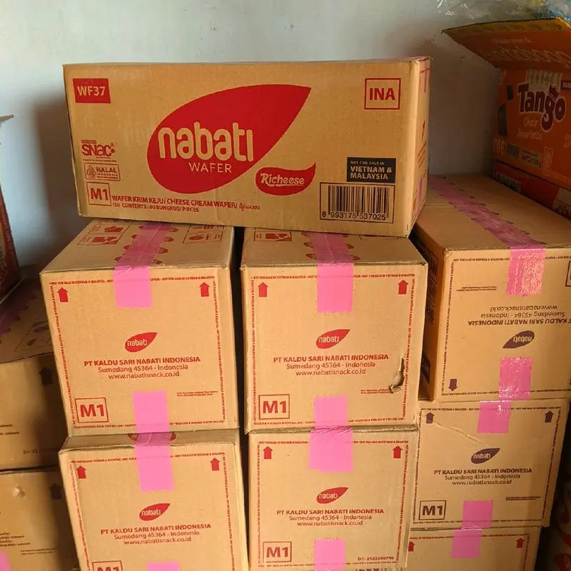 1 Dus Wafer Nabati 2000 isi 60 pcs, Camilan Cookies Food Manis Snacks Makanan Hijau Kering Biskuit Cemilan 4