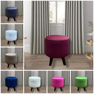 ( hanya jual SARUNG bukan KURSI ) Cover sofa stool bulat stretch / sarung pelindung stool bulat / Sarung sofa stool bulat elastis