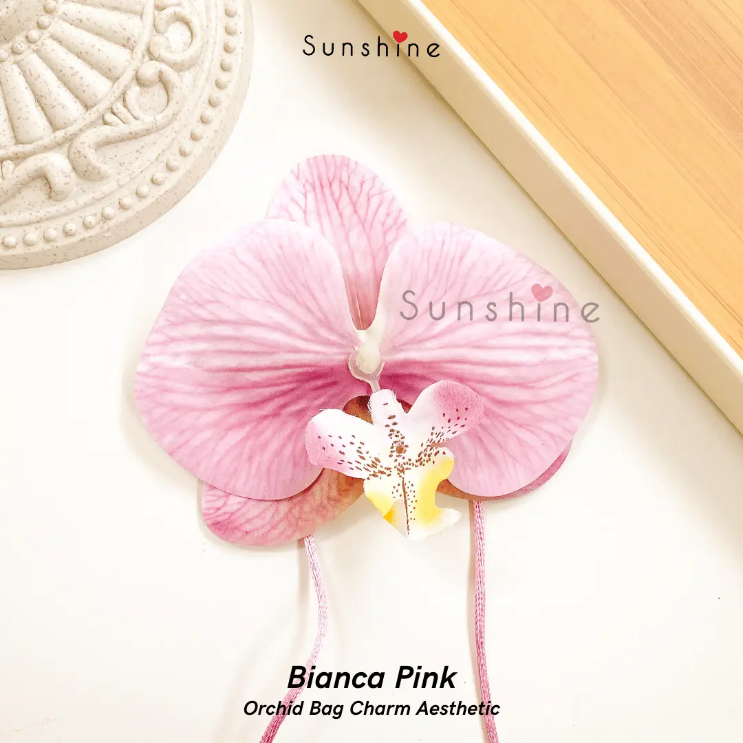 Sunshinelove - Orchid Bag Charm - Gantungan Tas Bunga Anggrek Premium - Orchid Necklace