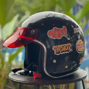 Helm Bogo List Chrome Sticker Band Warna Free Pet Vintage Motorcycle