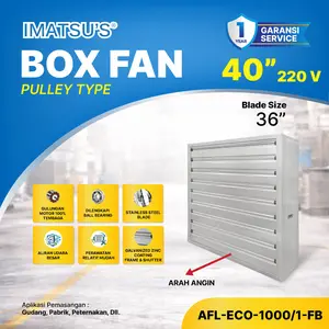 Exhaust Box Fan Blower Kandang Ayam 36 Inch 220V 1 Phase Kipas Gudang