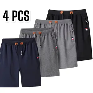 CELANA PENDEK BABY TERY PRIA WANITA MOTIF POLOS ADEM ZIPER FLEECE Santai resleting