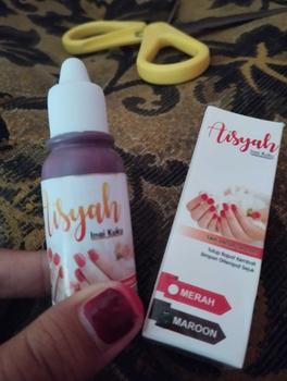 Product Review of Inai Kuku Aisyah 1 box/12pcs Maroon dan Merah from y**f 0
