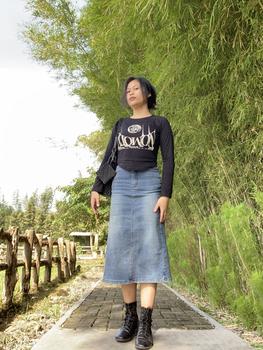 Product Review of NOMOLU - Crop Top Long Sleeve Kaos Wanita Vol.015 Moon from k**s 0