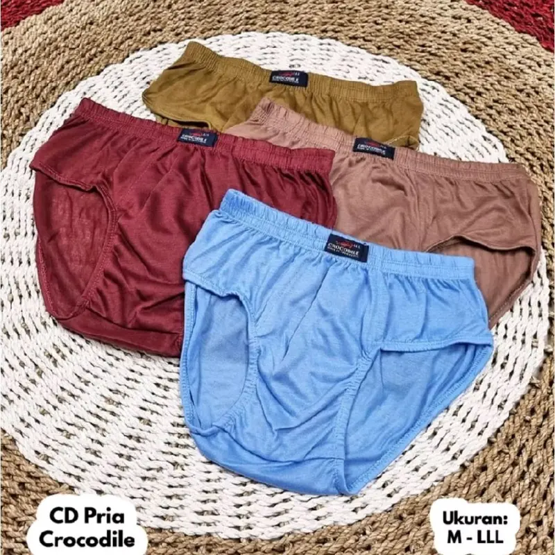 Diskon 6 PCS Celana Dalam Pria Dewasa Comodo Motif Polos CD Cowok Katun Lembut Nyaman dipakai - Size M-3L - Boxer, Pendek Remaja 3