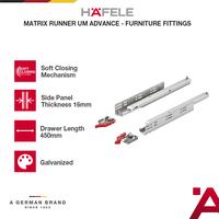 Gambar Hafele Rel Laci Matrix Runners UM A30 45 cm Slow Motion  Soft Close Full Extension 1 Pasang dari HAFELE Kota Bekasi 1 Tokopedia