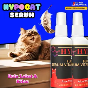 Pelebat Penumbuh Bulu Kucing Vitamin Spray HYPOCAT FEFARM