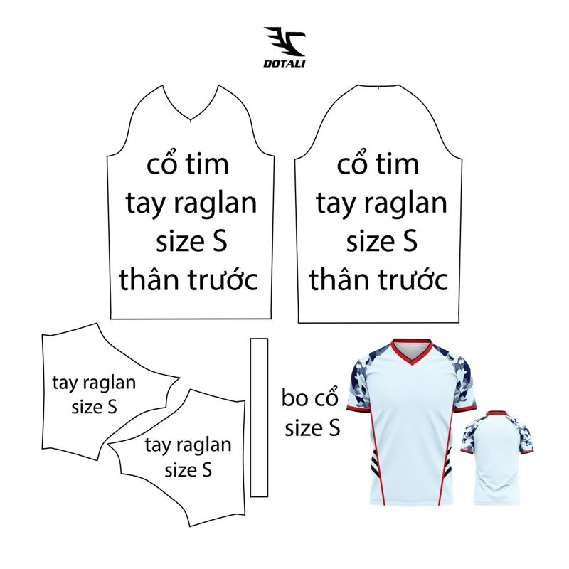 Rập giấy áo cổ tim tay Raglan dùng để làm khuôn rập cắt vải may thành áo, full size từ trẻ em đến người lớn ( size trẻ em ib cho shop ) 0