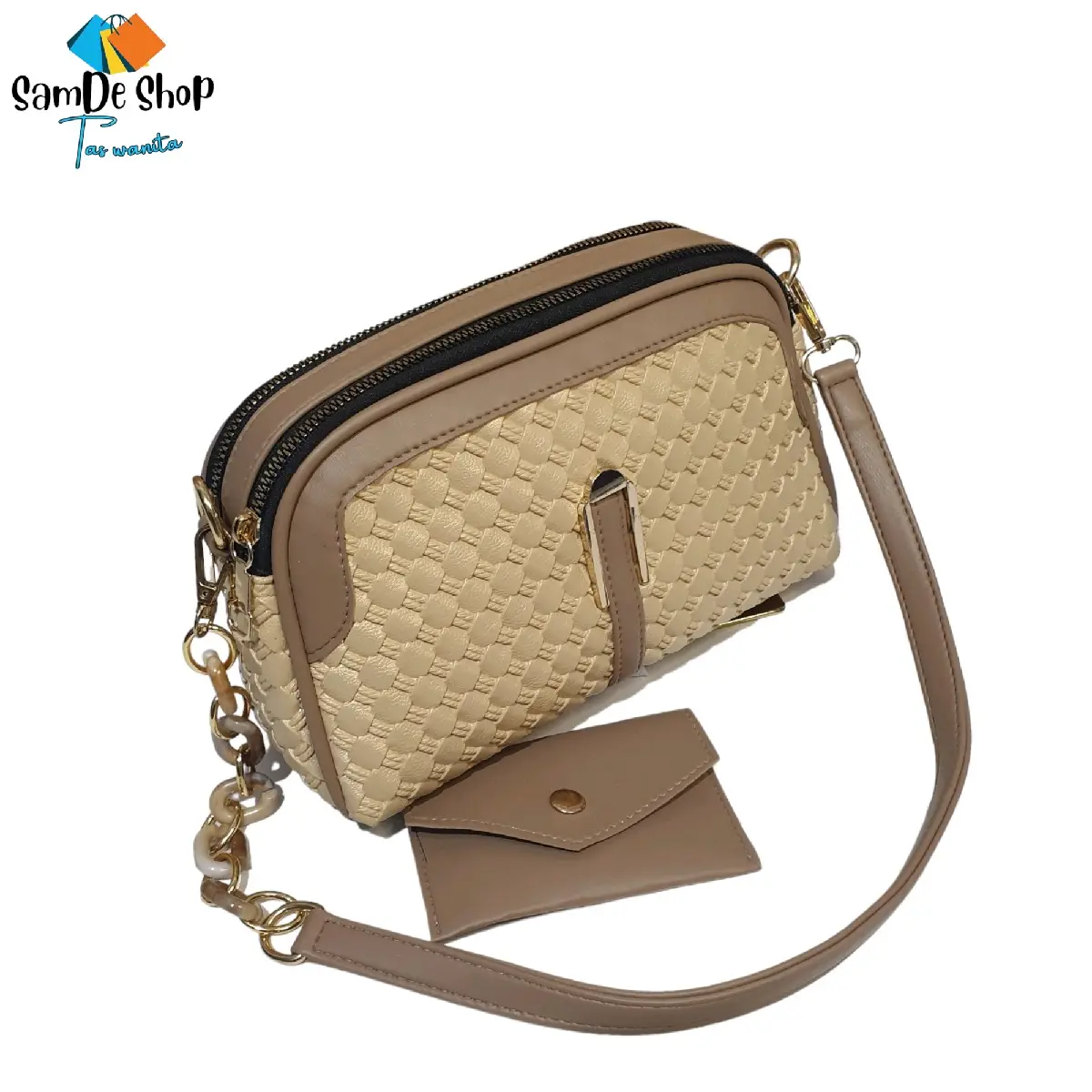 Tas Selempang Wanita Multifungsi Kekinian SAMDESHOP Citra - Slingbag & Shoulderbag - Kulit