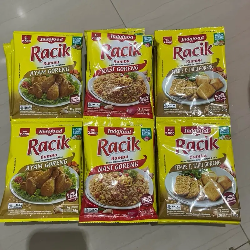 PAKET KOMPLIT BUMBU MASAK 24 ROYKO AYAM, 6 SACHET LADAKU, 6 SACHET KECAP BANGO, 6 SACHET MICIN, 2 SACHET BUMBU RACIK AYAM, 1 SACHET GARAM BERYODIUM BERAT 250 g 3