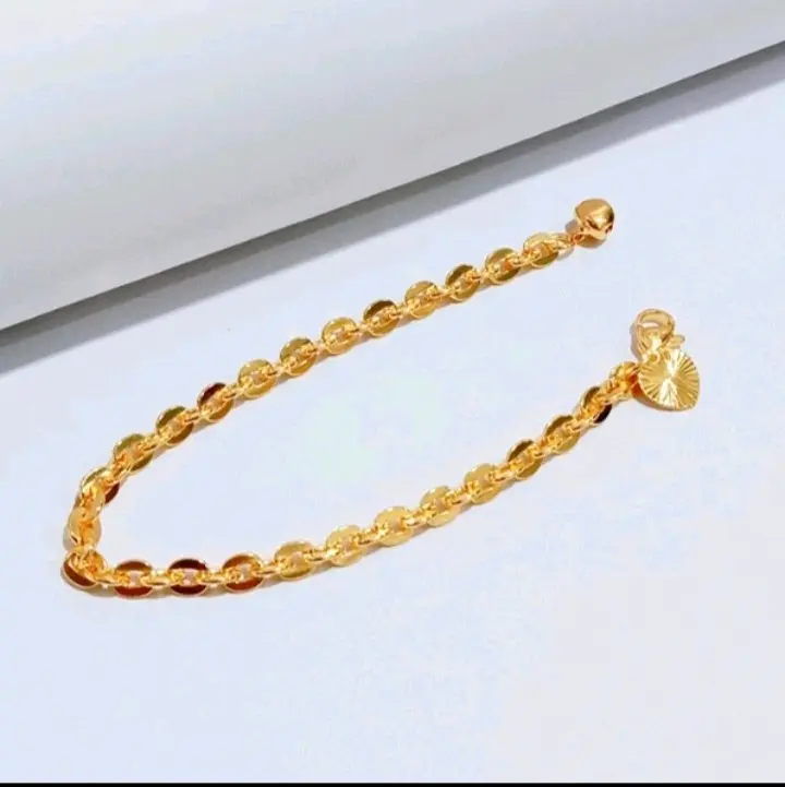Gelang Rantaii Nori Cantik Simpel Berlapis Emas