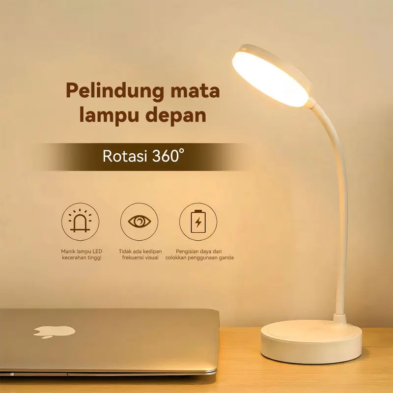 Skylumba Lampu Meja Serbaguna LED Lampu Belajar Estetik Perawatan Mata 3 Varian Pencahayaan Aesthetic Multifungsi LL08 5