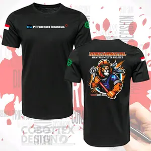 Kaos Mechanical PT Freeport Indonesia Custom 24s Premium Cotton Combed