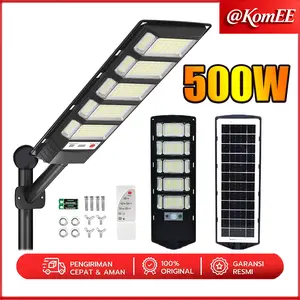 【Garansi 10 tahun】Jalan LED 500W Tenaga Matahari lP67Tahan Air Luar Ruangan Sensor Smart Reflektor NanoDitingkatkan  500W PRO MAX 240/9730LED 1450 mAh/6V 400m2
