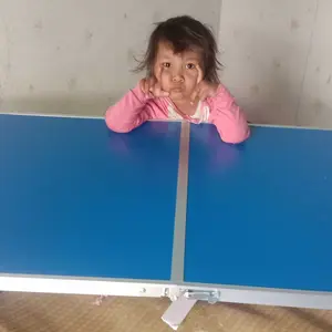 Mehaa Meja Lipat Outdoor 120x60cm Portable Adjustable Bahan Aluminium Anti Karat Biru/kenari/putih