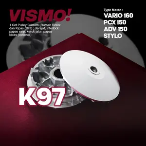 ET-09-K97 - PULLEY SET K97 CUSTOM VARIO 160/PCX 150/ADV 150 Motor CVT MODIF BUBUT DERAJAT BUBUT SIRIP KEROK JALUR INTERLOCK rumah roller 14