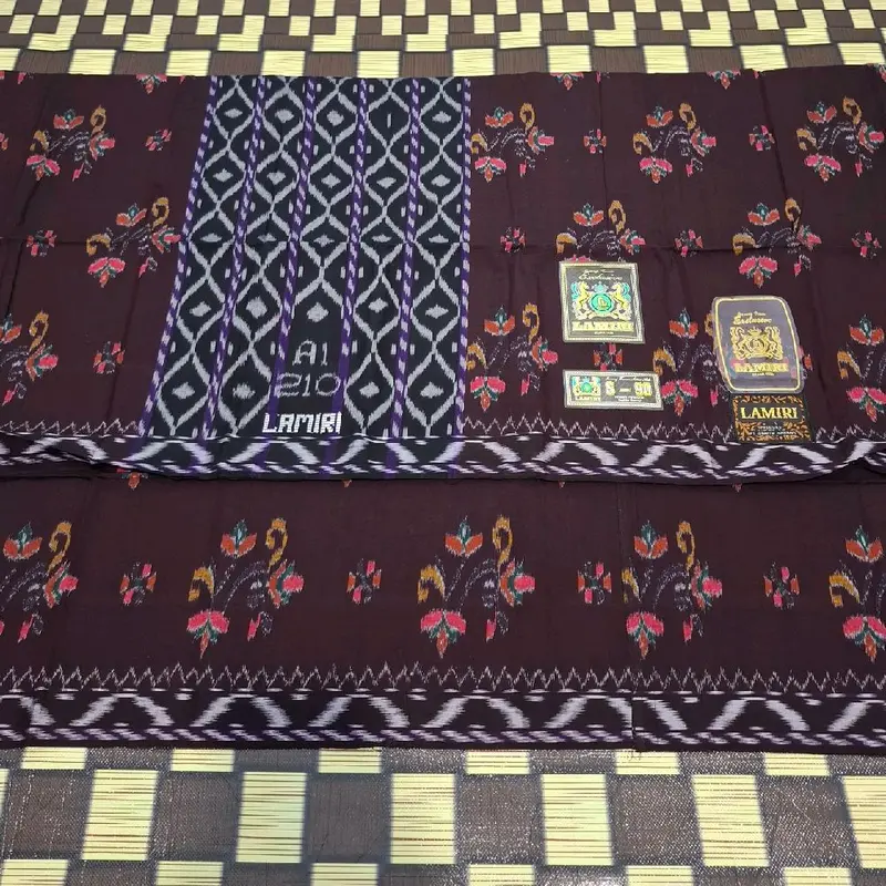 Sarung LAMIRI  MST Bahan Mesres Bahan Lembut Jahit Tengah  Muslim Dewasa 7