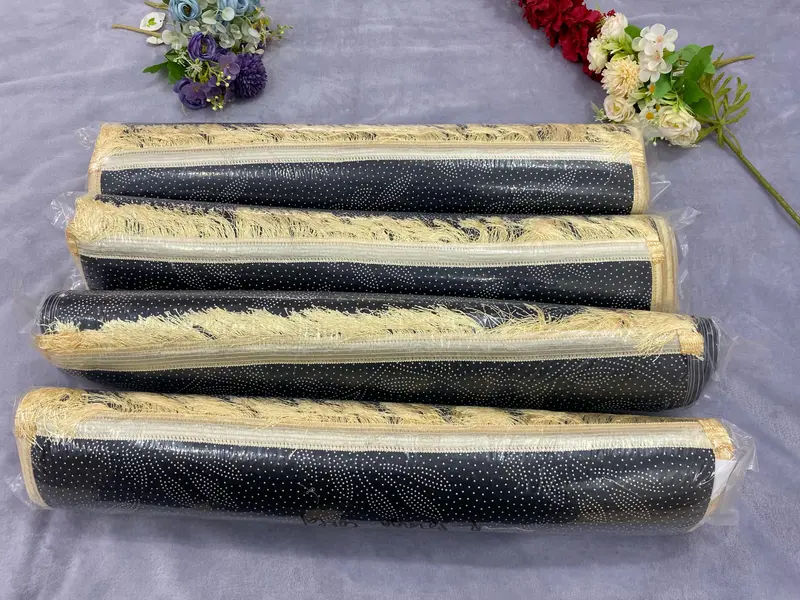 SAJADAH RAWIS BUSA TEBAL EMPUK UK 110X70 CM MOTIF RAUDOH [warna dasar hitam] 2