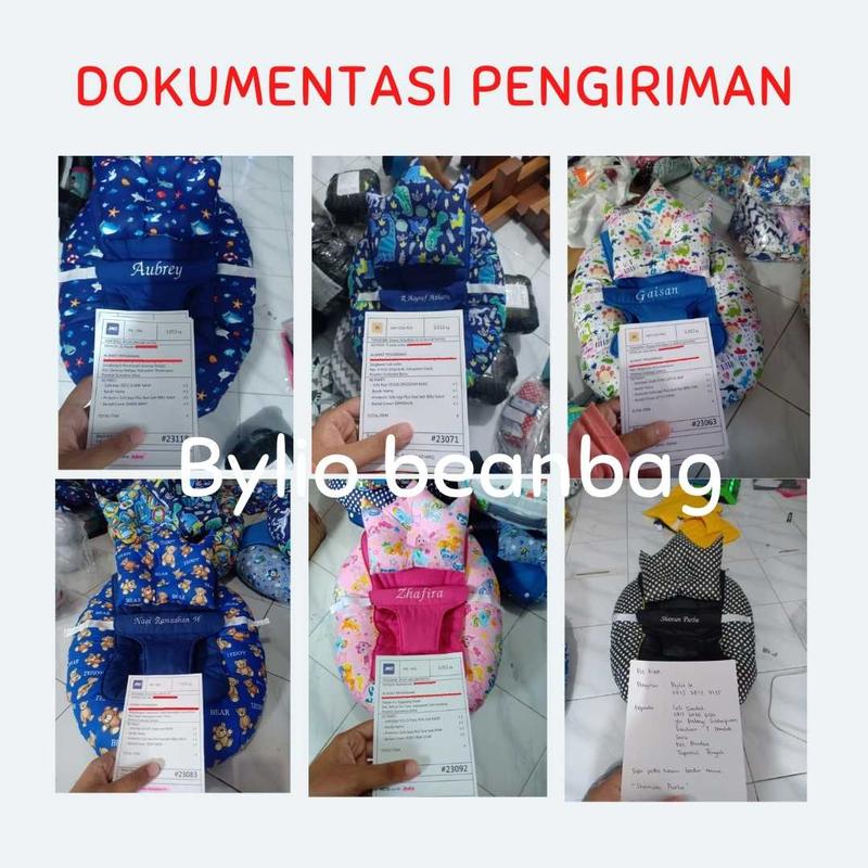 GRATIS CUSTOM NAMA BAYI | SOFA BAYI MOTIF KARAKTER BAHAN CVC  GRATIS BANTAL MAHKOTA DAN ADA TAS MIKA 1