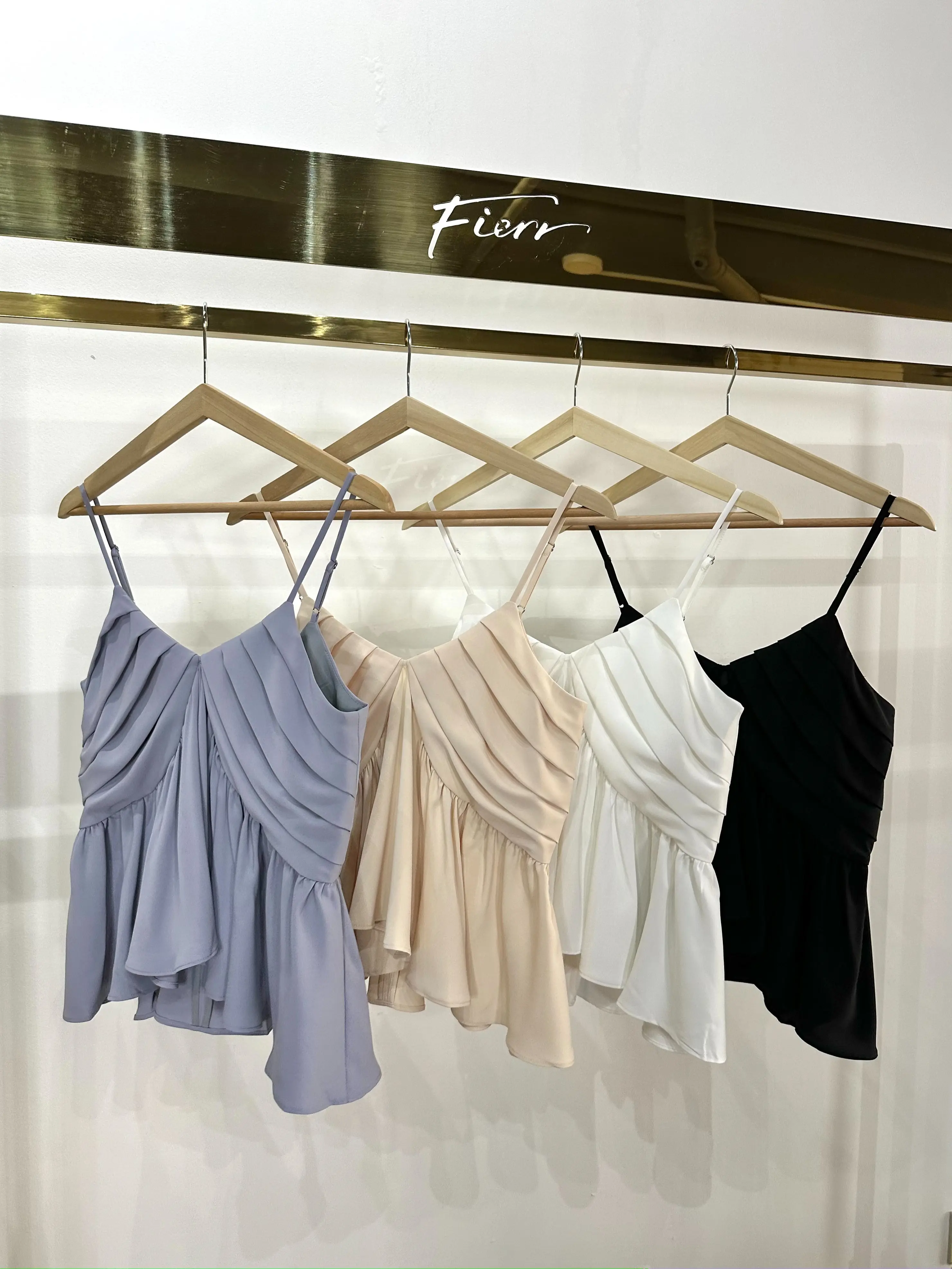 [Fierr] Tasha Top (Black/White/Cream/Lavender Blue)